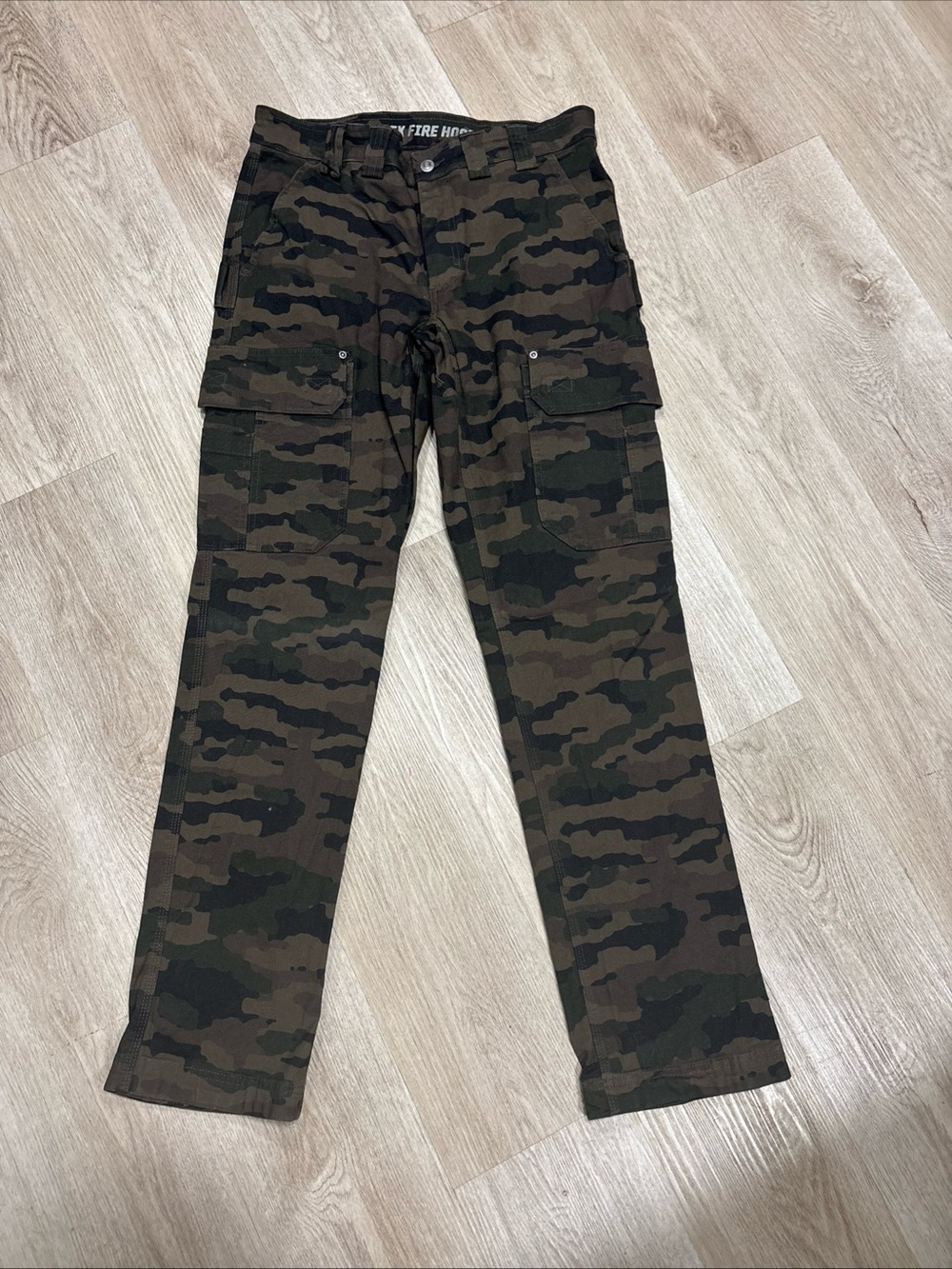 Duluth Trading Co Camouflage Cargo Pants - Olive/Brown/Black